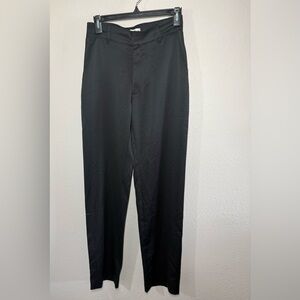 Abercrombie & Fitch Black Satin Pants